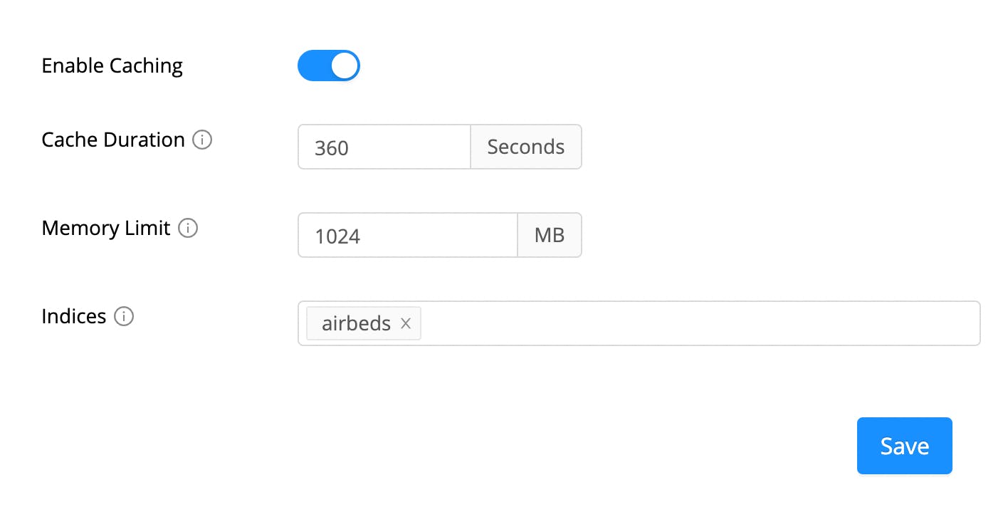 Configurable application layer cache