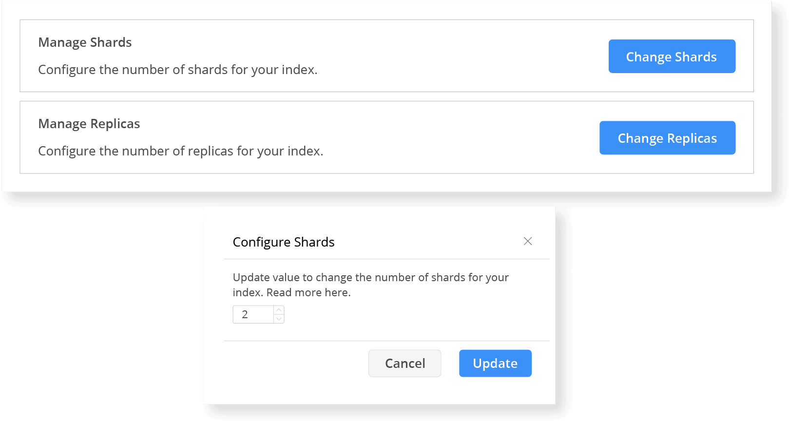 Index settings