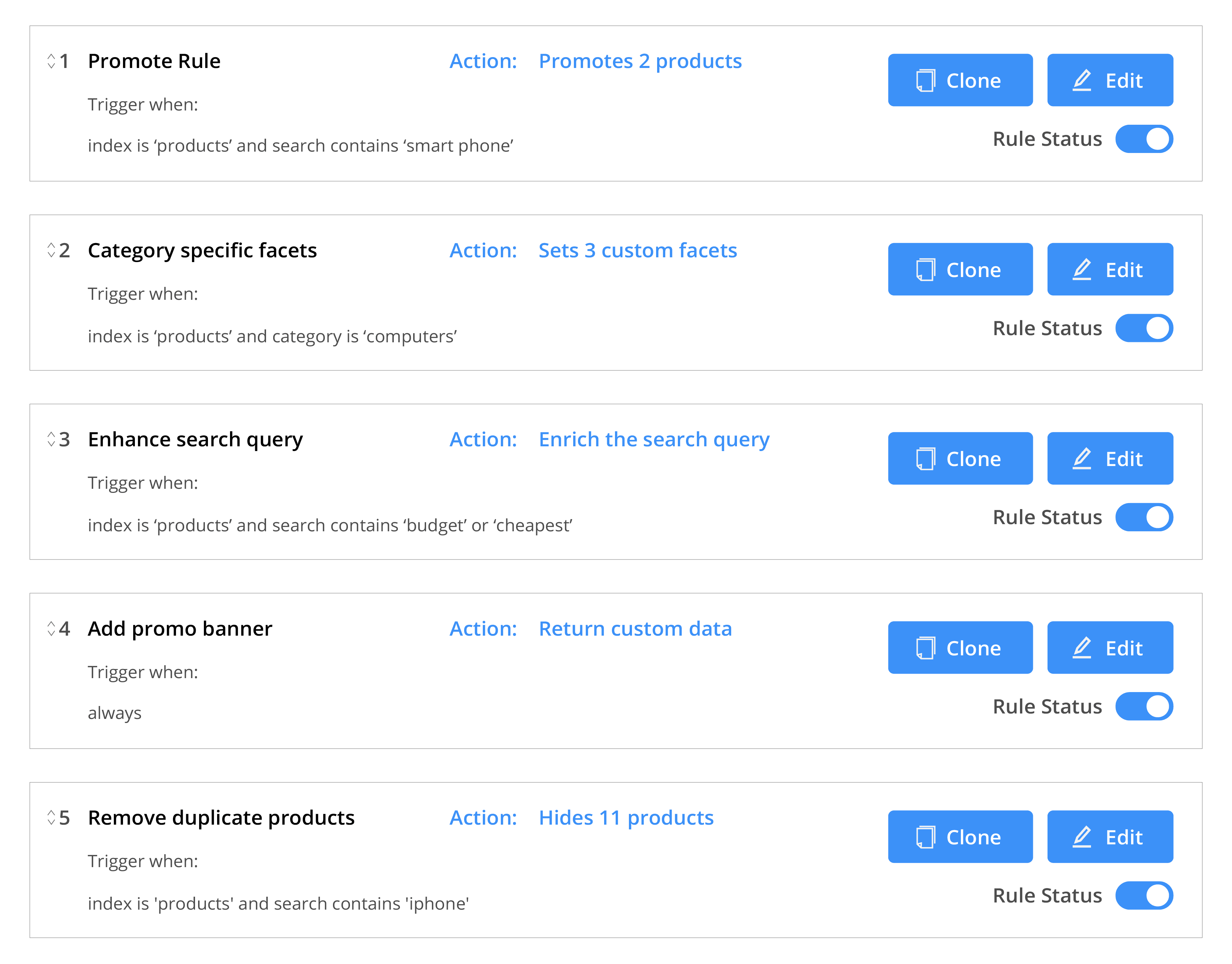 Query rules