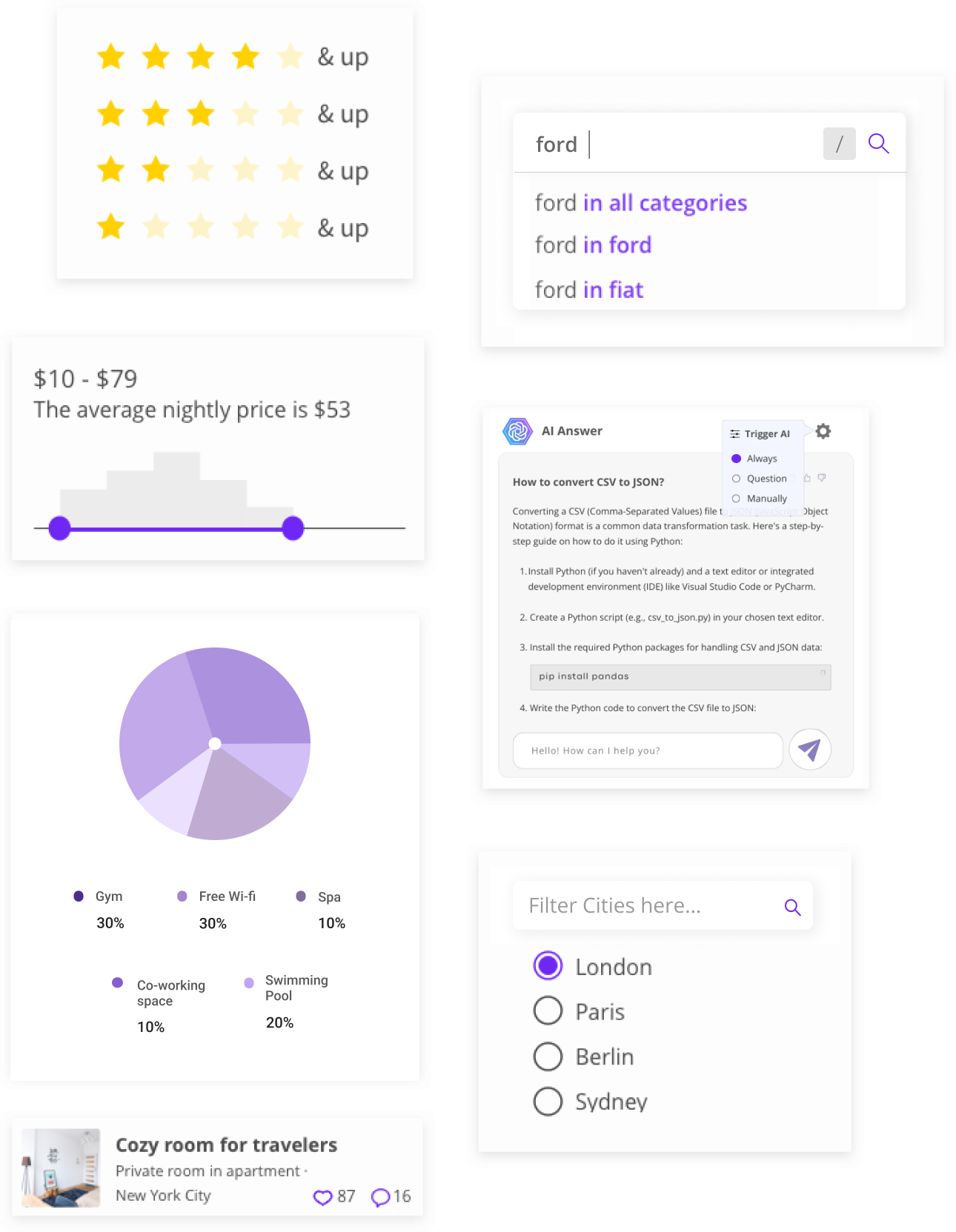 ReactiveSearch UI Kit